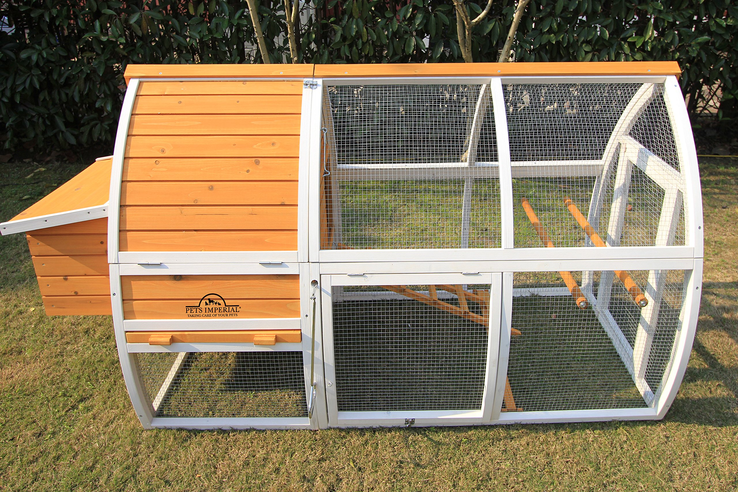 Chicken Coop Chickn House with Sliding Tray & Opening Roof