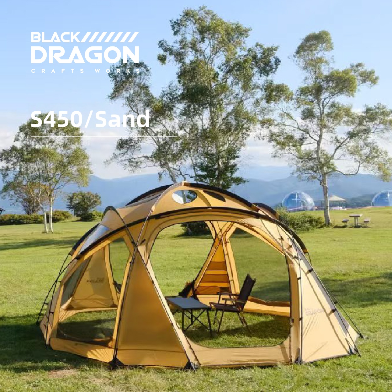 BLACK DRAGON S450 Standard Edition Tent Spherical Dome, Large Space, Windproof and Rainproof