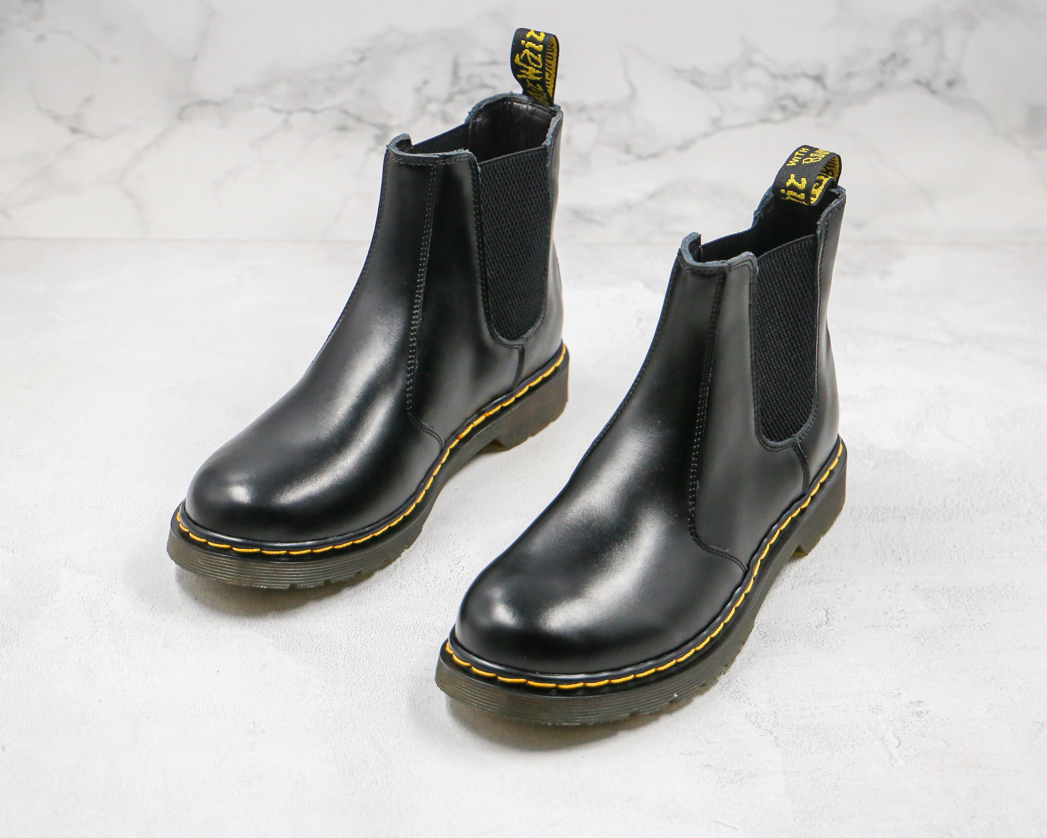 Dr. Martens Black Buckle Chelsea Boots