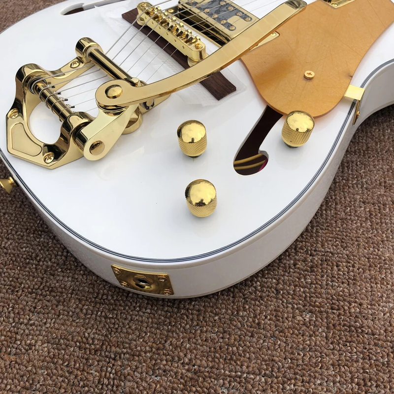 High Quality Electric Guitar, Rosewoodd Fingerboard, Gold Hardware, Jazz Hollow Body