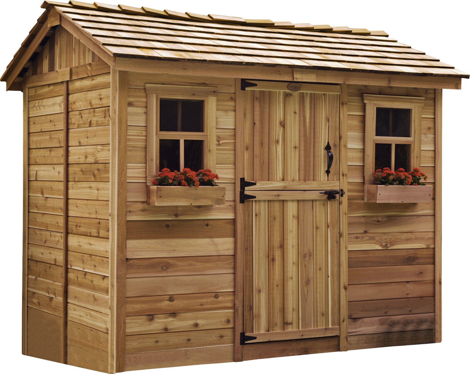 9x6 ft Cabana Cedar Wood Garden Shed