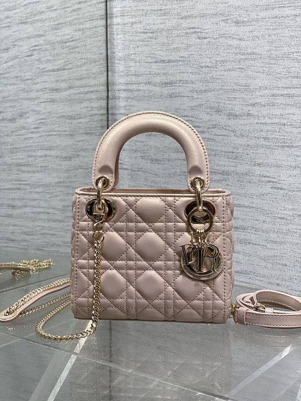 Lady Dior Micro Bag Rose Pink