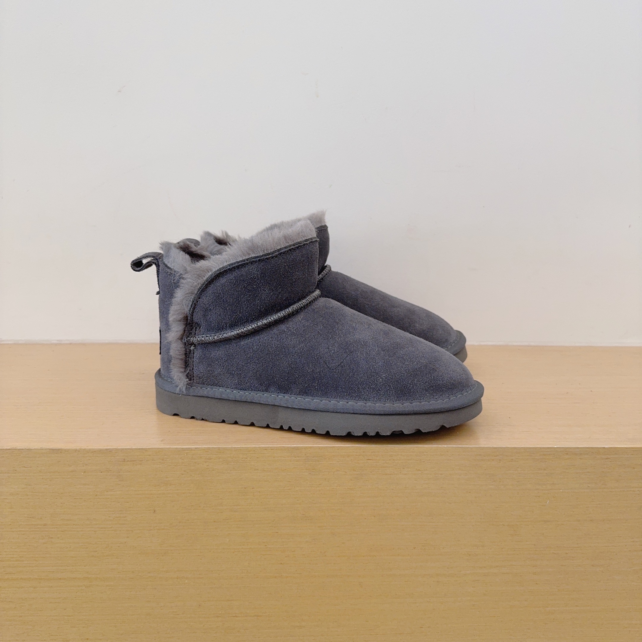 Fur Trim Ankle Boots
