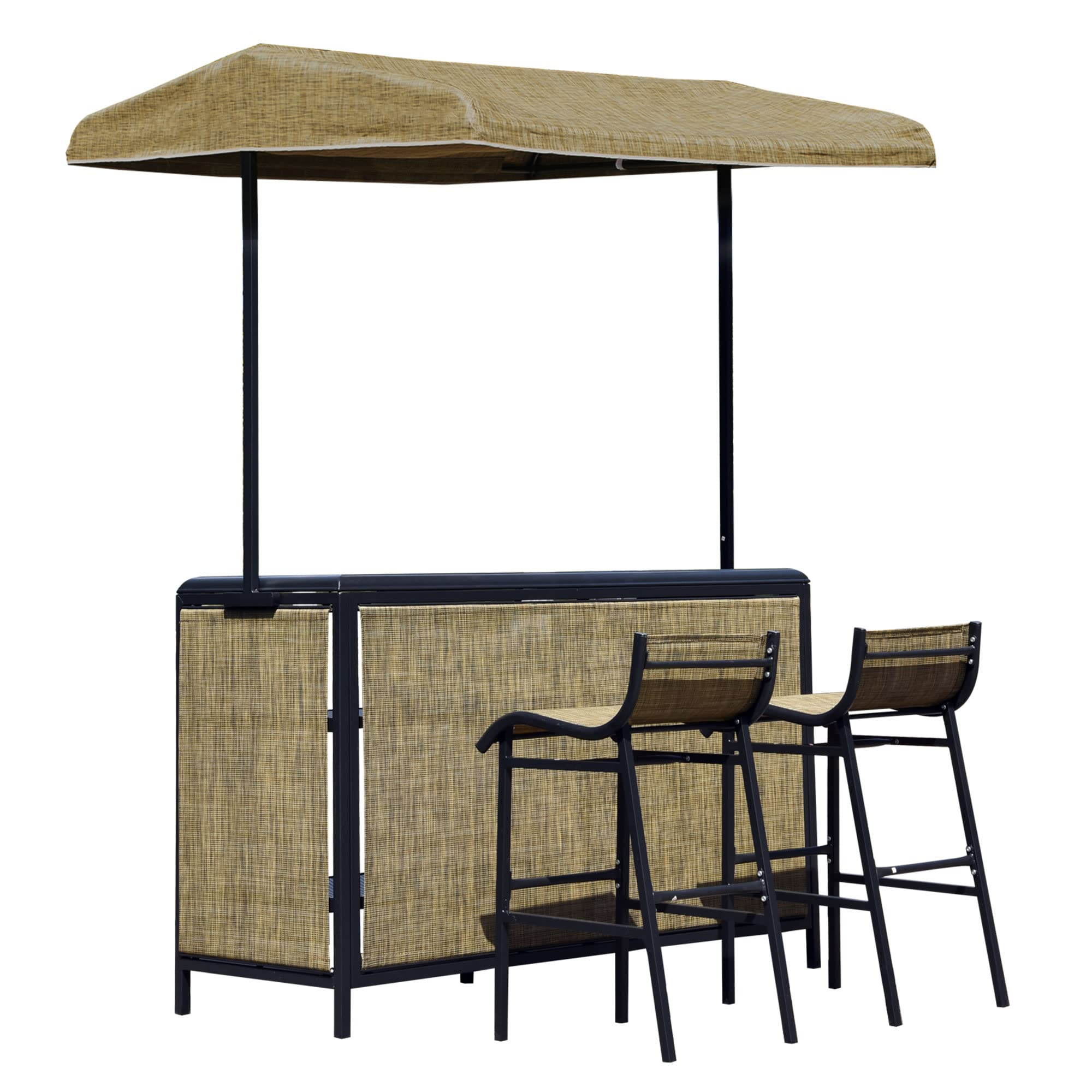 3 Pcs Bar Set for 2 with Canopy
