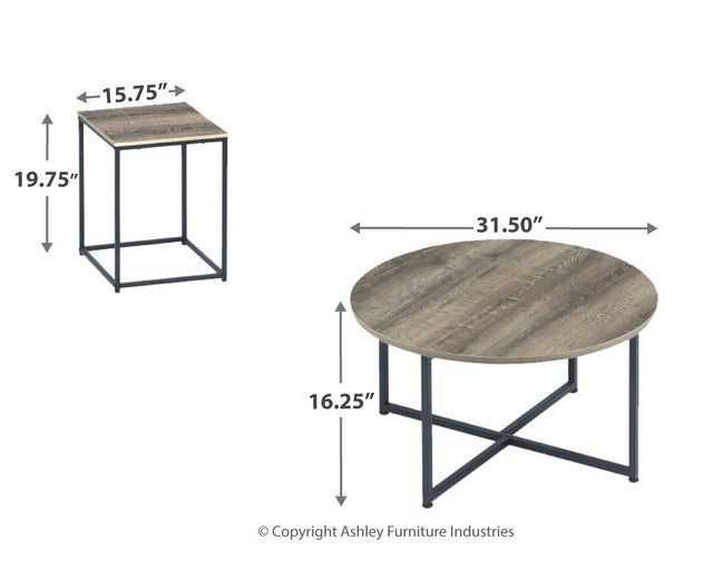 Wadeworth Coffee Table and 2 End Tables