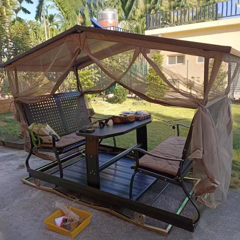 Outdoor Iron Hanging Chair Balcony Leisure Swing Chair