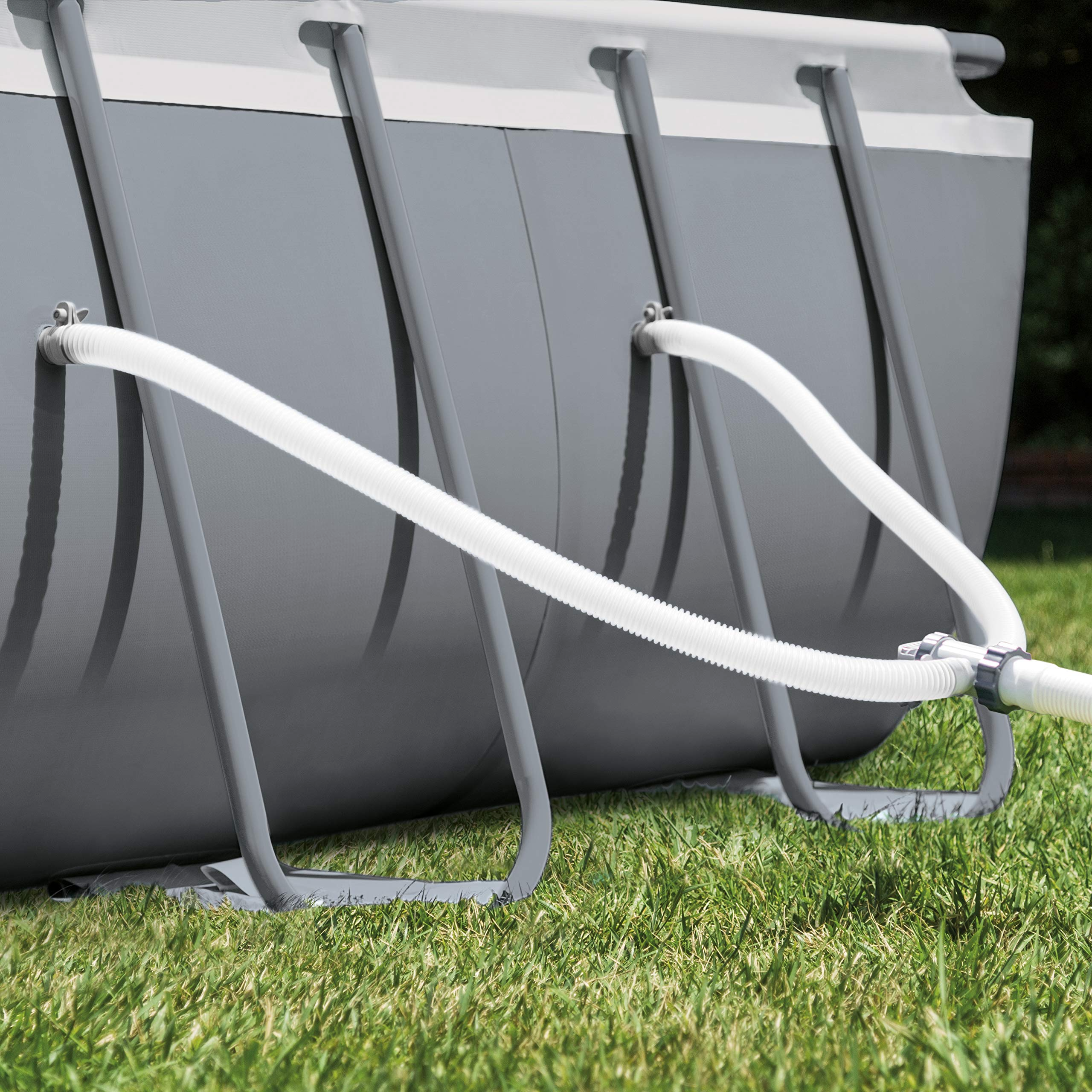 INTEX Rectangular Ultra XTR Pool Set with Sand Filter Pump