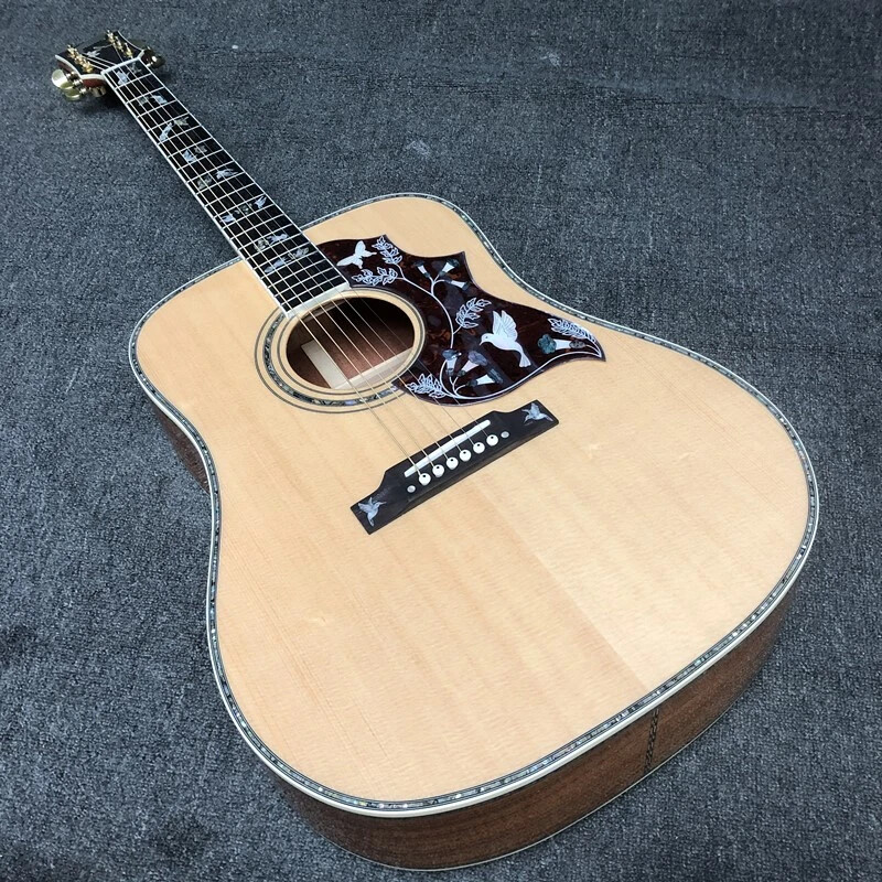 TOP 41 Inches Dove Acoustic Guitar Flying Dove Inlays Electric Acoustic Guitar