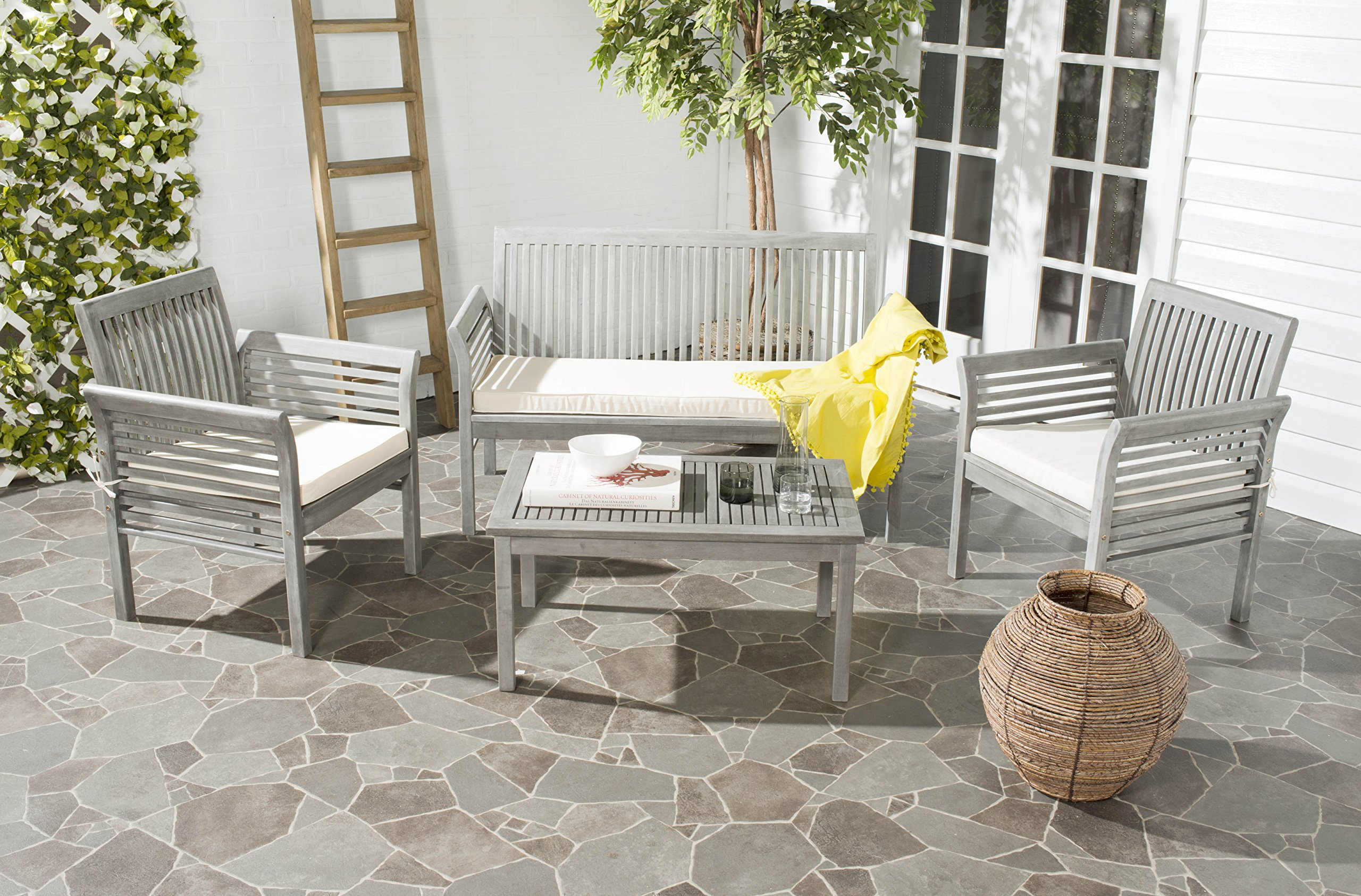 Collection Carson Grey Wash/ Beige Cushions 4-Piece