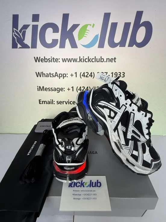 Balenciaga Runner White Black LED 677403 W3RB2 9010