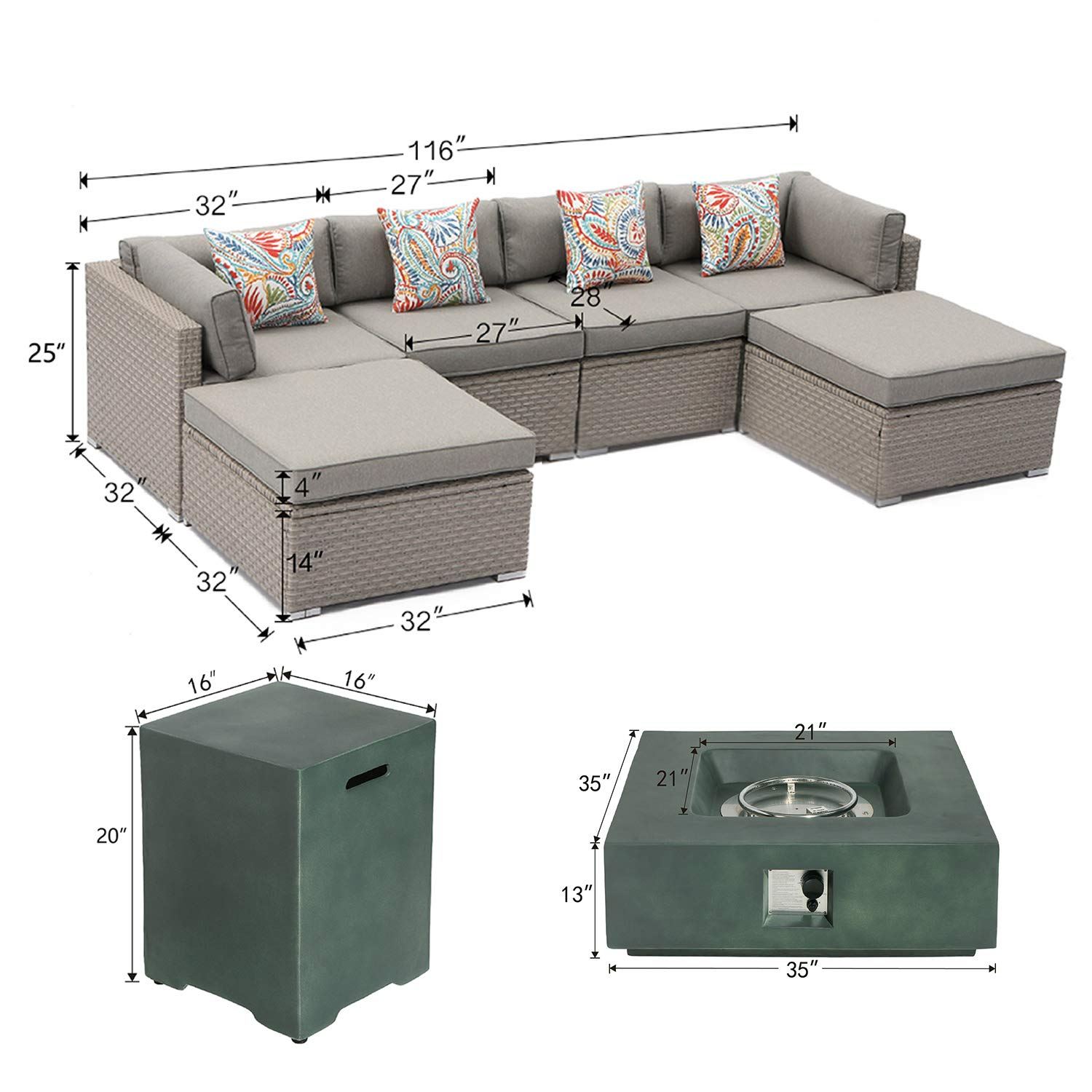 Fire Pit Table Furniture Sofa
