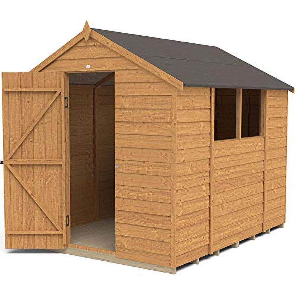 Mercia Wooden 8x6 ft Overlap Garden Shed