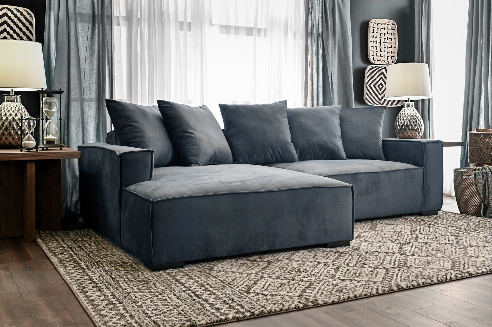 Madison 2 - Piece Upholstered Chaise Sectional