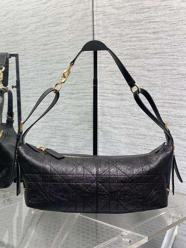 Dior Journey Hobo Bag Medium Black Quilted