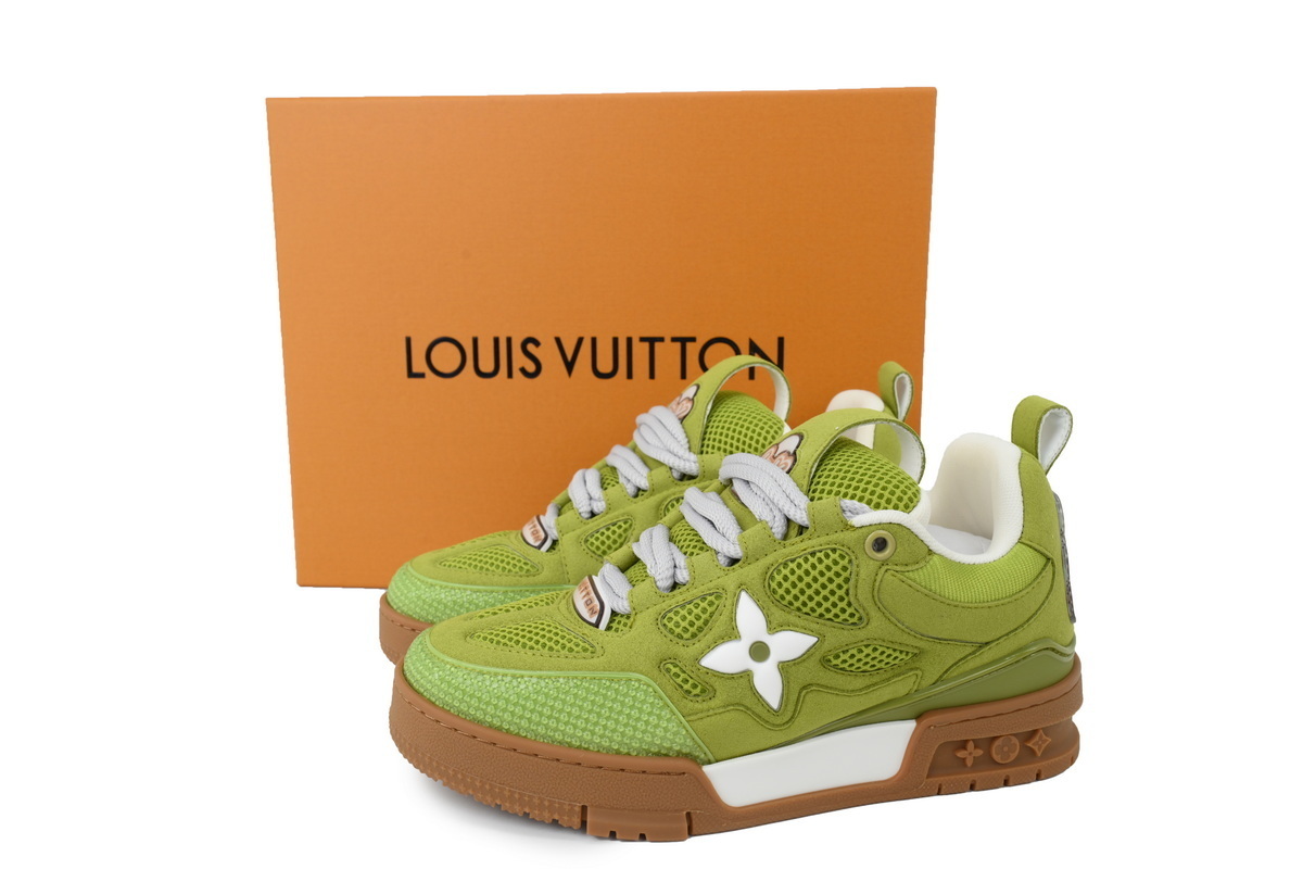Louis Vuitton LV Skate Sneaker Green White