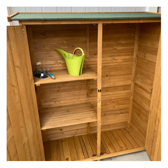 4.5x1.5 ft Solid Wood Lean-To Tool Shed