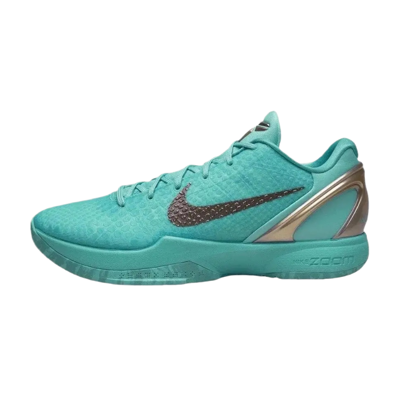 Jalen Brunson x Nike Zoom Kobe 6 Protro Statue of Liberty Hyper Turquoise Sneakers For Men