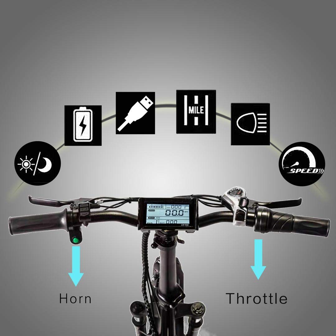 Adult Step-Over & Step-Thru Folding Fat Tire E-Bike Mountain