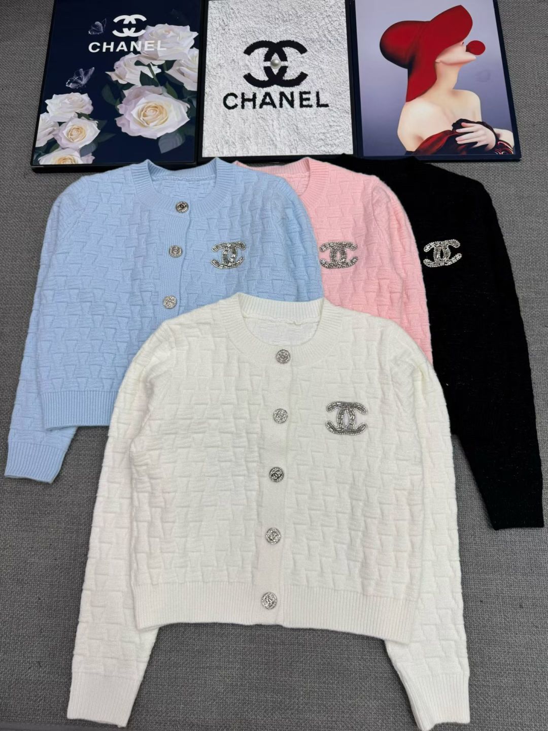 Chanel Round‑Neck Knit Cardigan