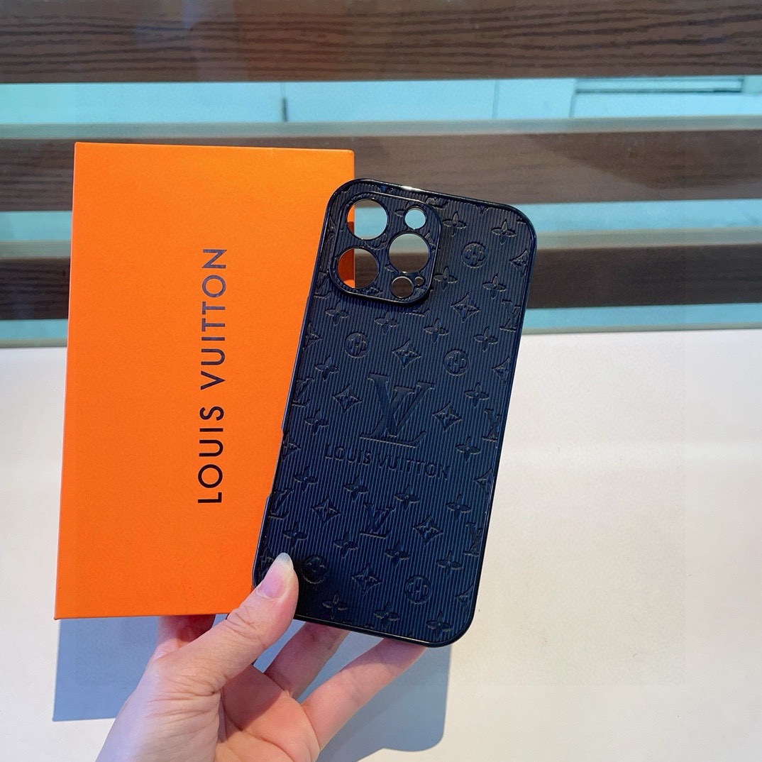 Louis Vuitton Embossed Monogram Vertical Stripe Luxury Phone Case