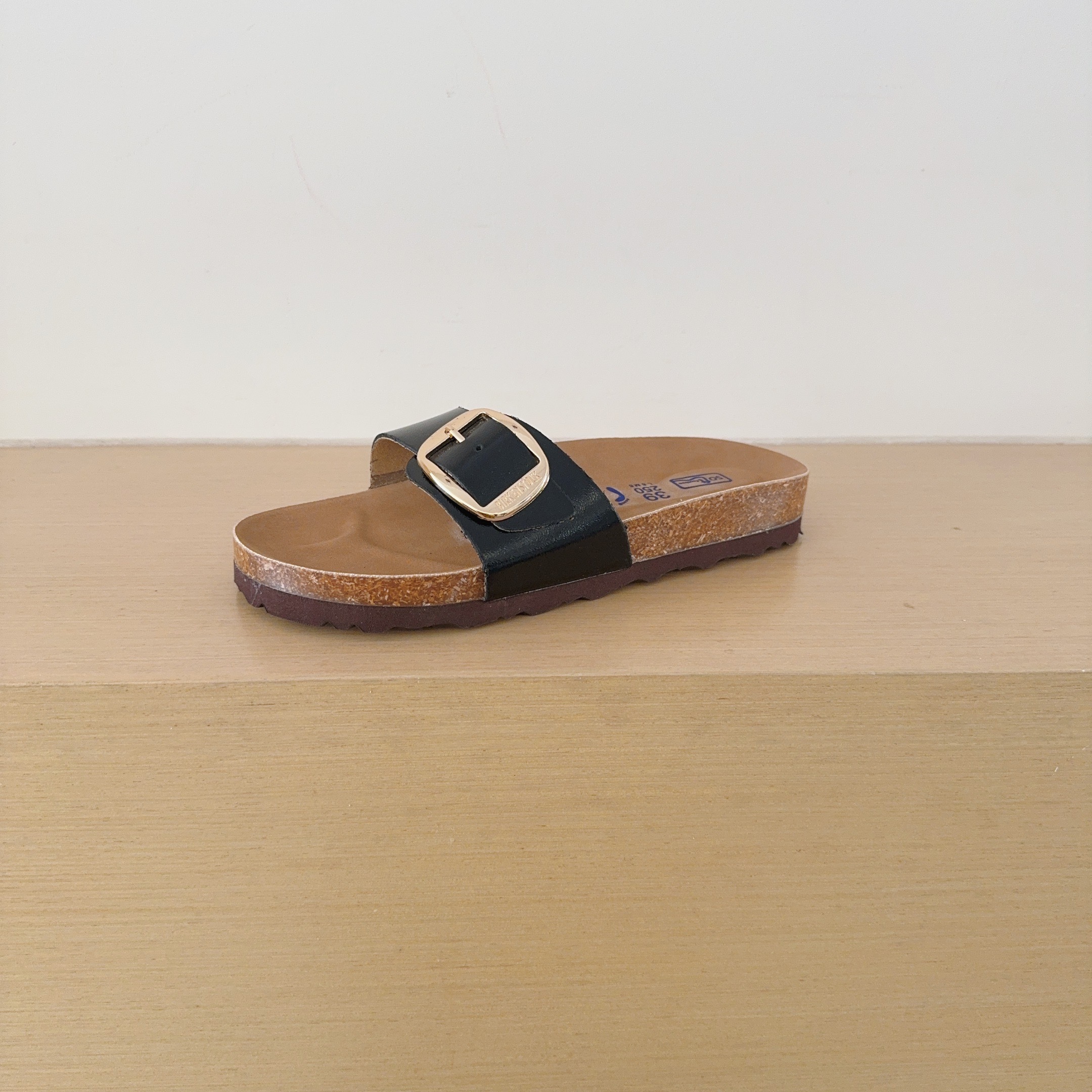 Birken-Style Big-Buckle Sandals