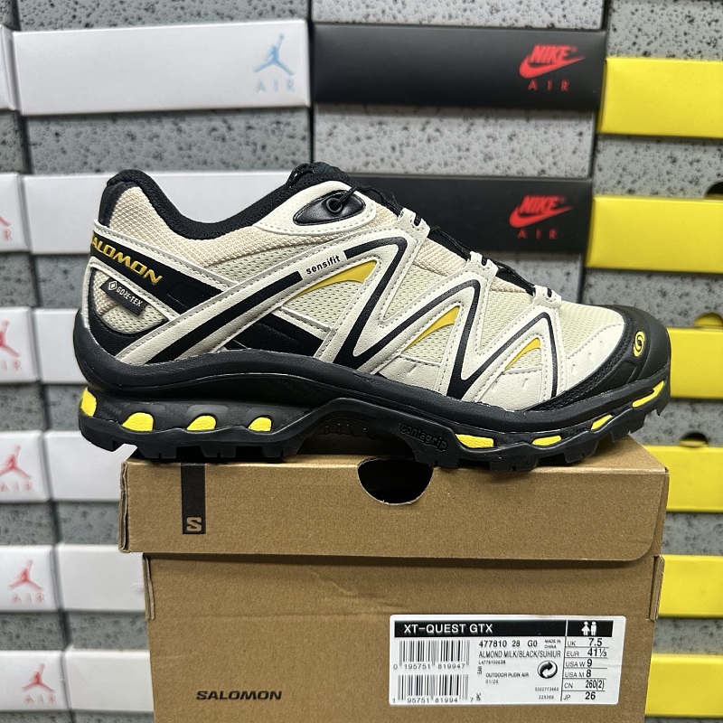 Salomon XT-Q Cream Black Sneakers
