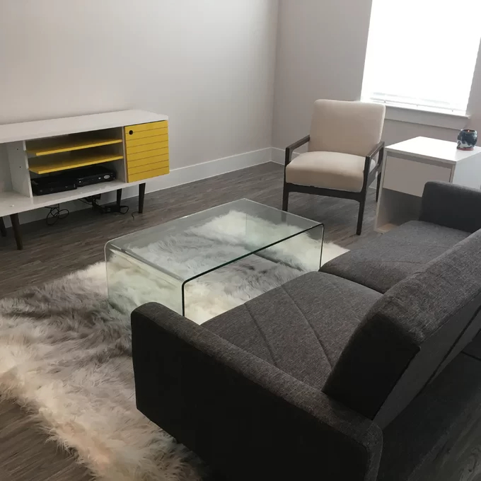 Aizzaddin Sled Coffee Table