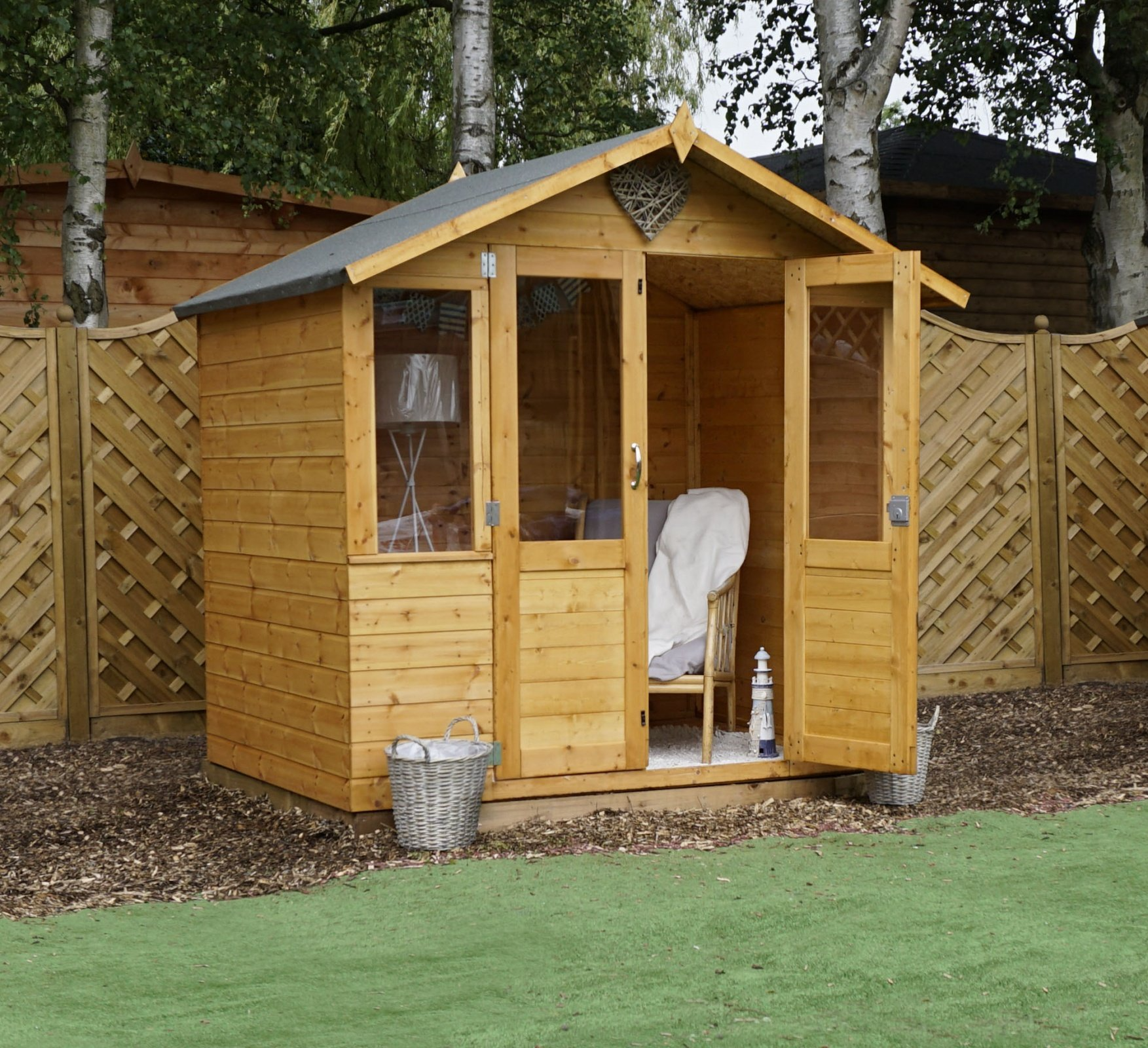 7x5 Summerhouse with Half Glazed Doors