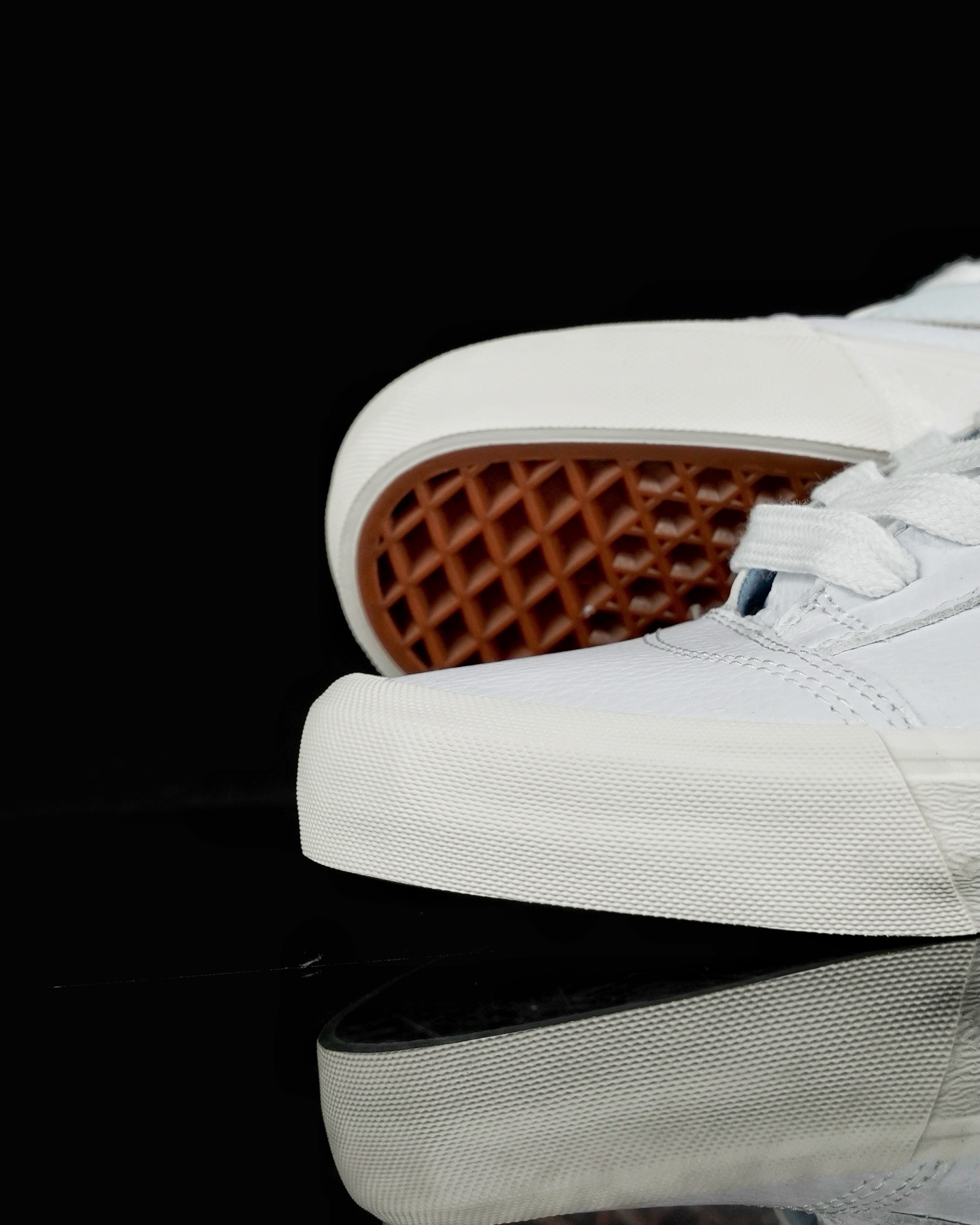 Vans Knu Skool White Blue Leather Chunky Sneakers