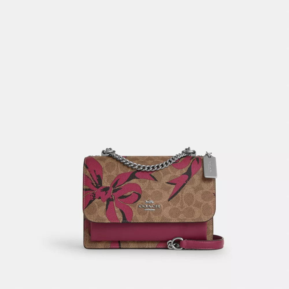 Klare Crossbody Bag In Signature Canvas With Bow Print