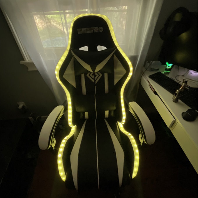 RGB PC & Racing Game Chair With Massage And Bluetooth
