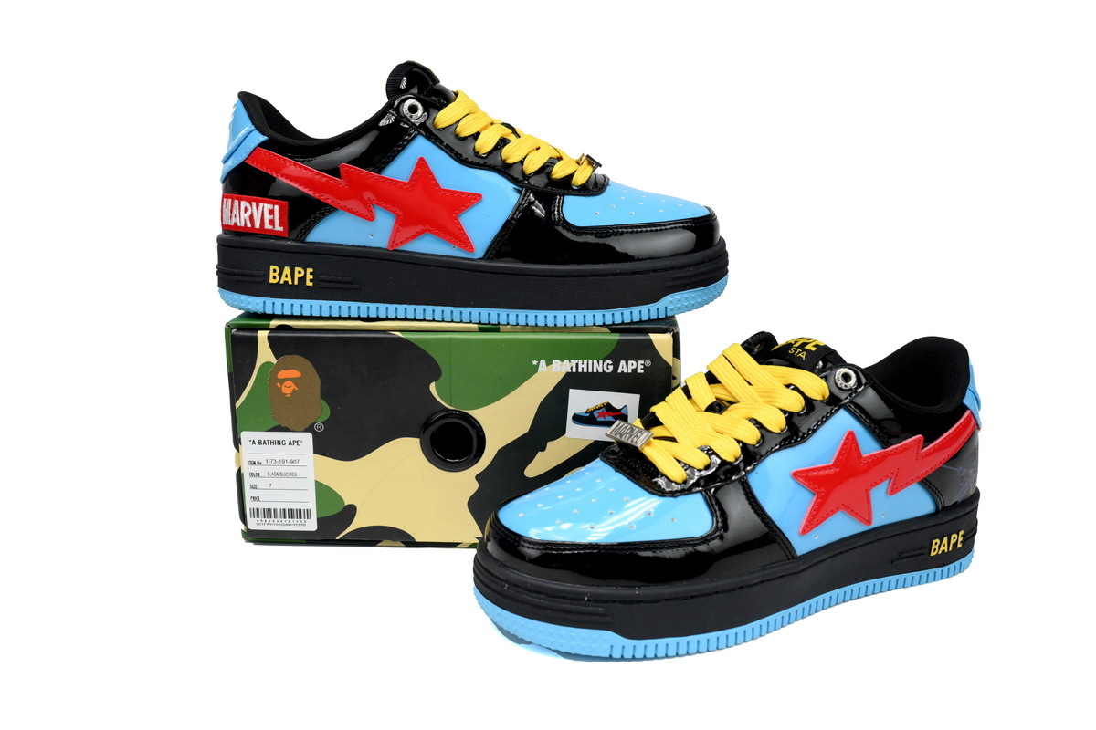A Bathing Ape Bape Sta Low Black Widow 1I73-291-907