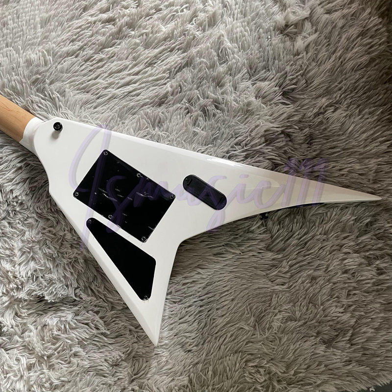 Edwards Alexi Laiho White Electric Guitar 6 String Floyd Rose Bridge