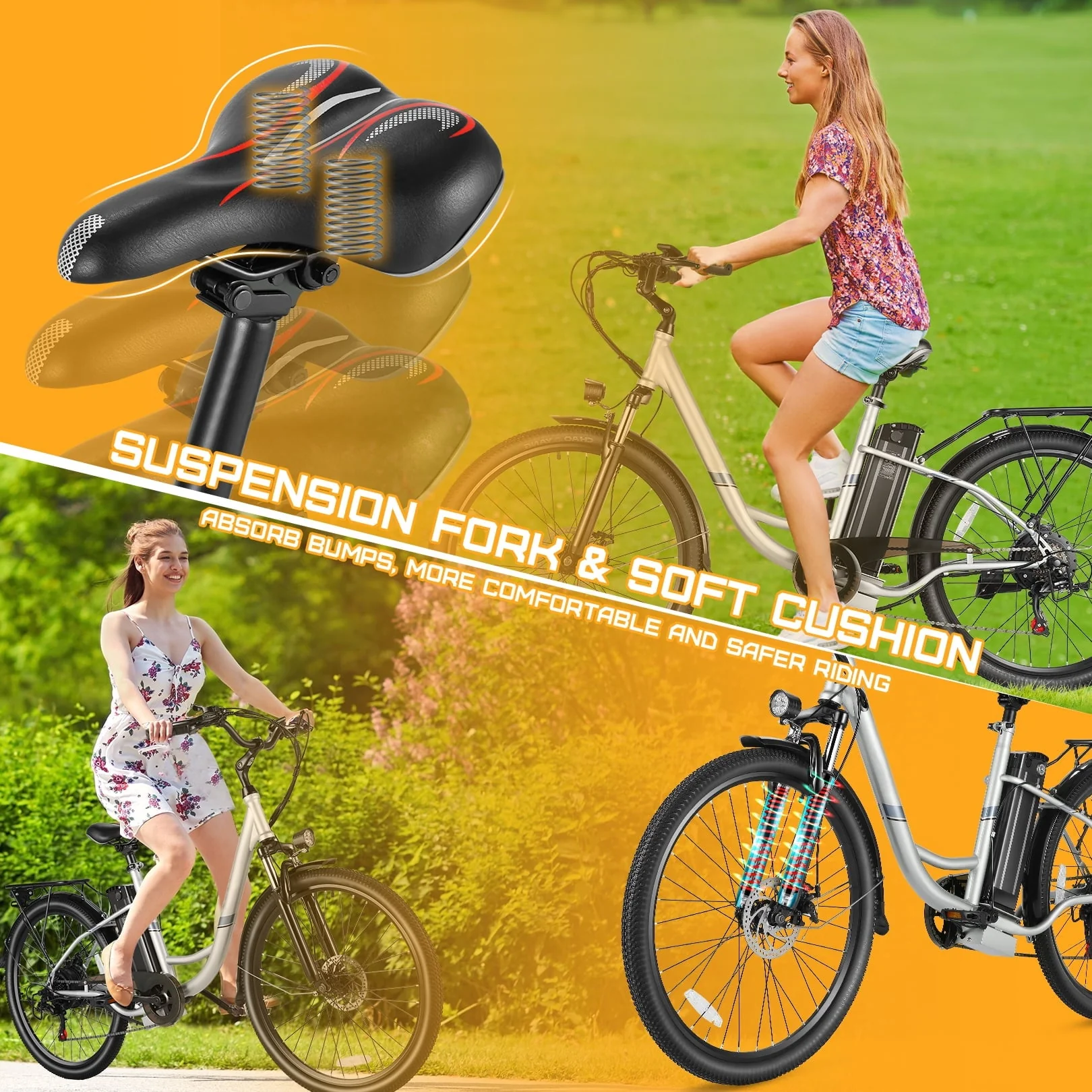 Gocio 26in Electric Hybrid Bike, 500W, 48V 7.8Ah