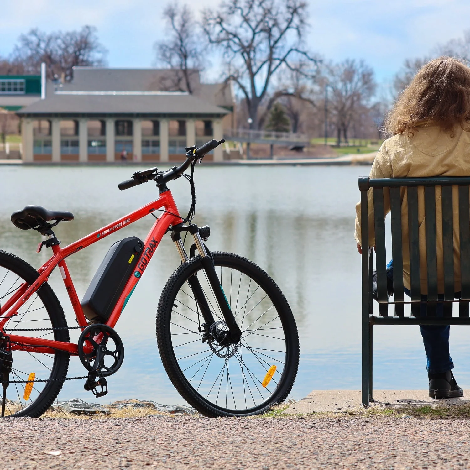 GOTRAX Traveler 29in Electric Bike, 500W, Orange