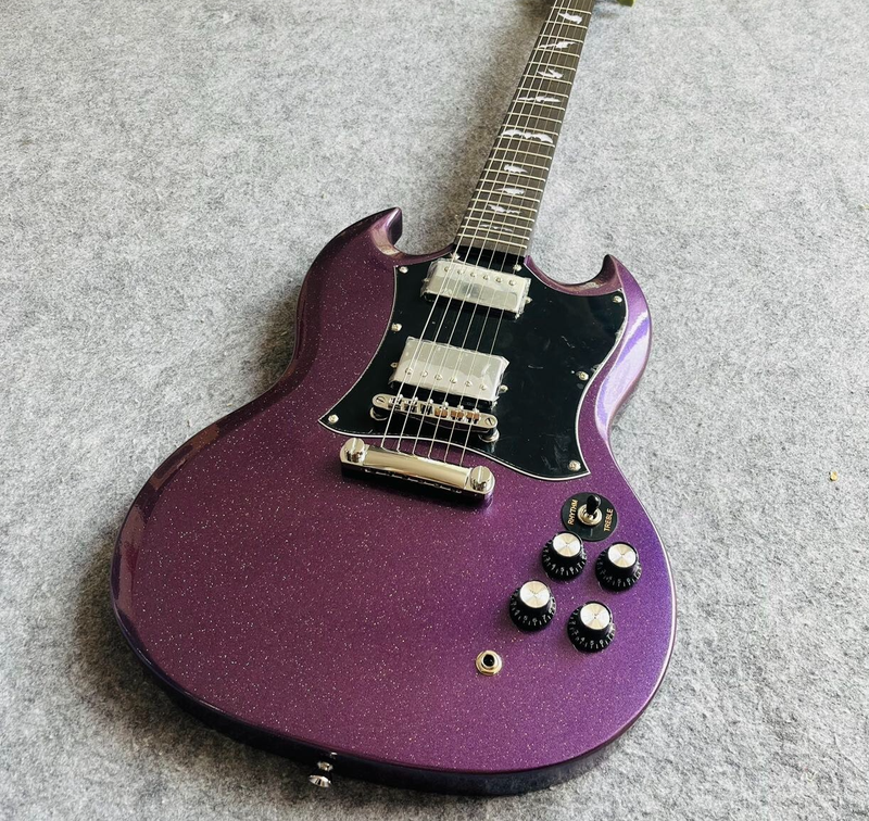 Hot Selling 6 Strings Electric Guitar, Cool Purple SG with Top Quality
