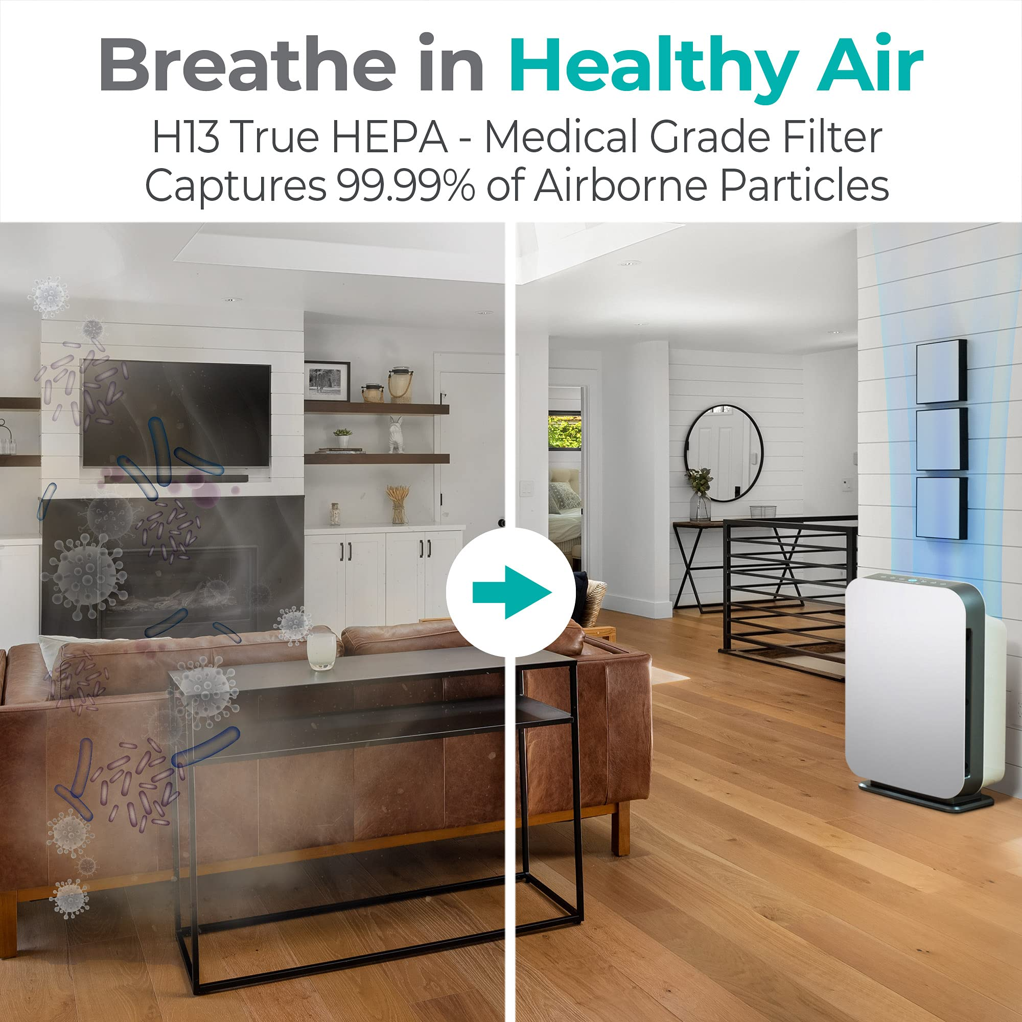 Alen BreatheSmart 75i Large Room Air Purifier