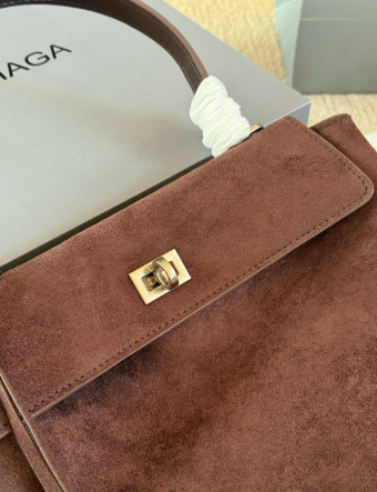 Balenciaga chamois leather handbag