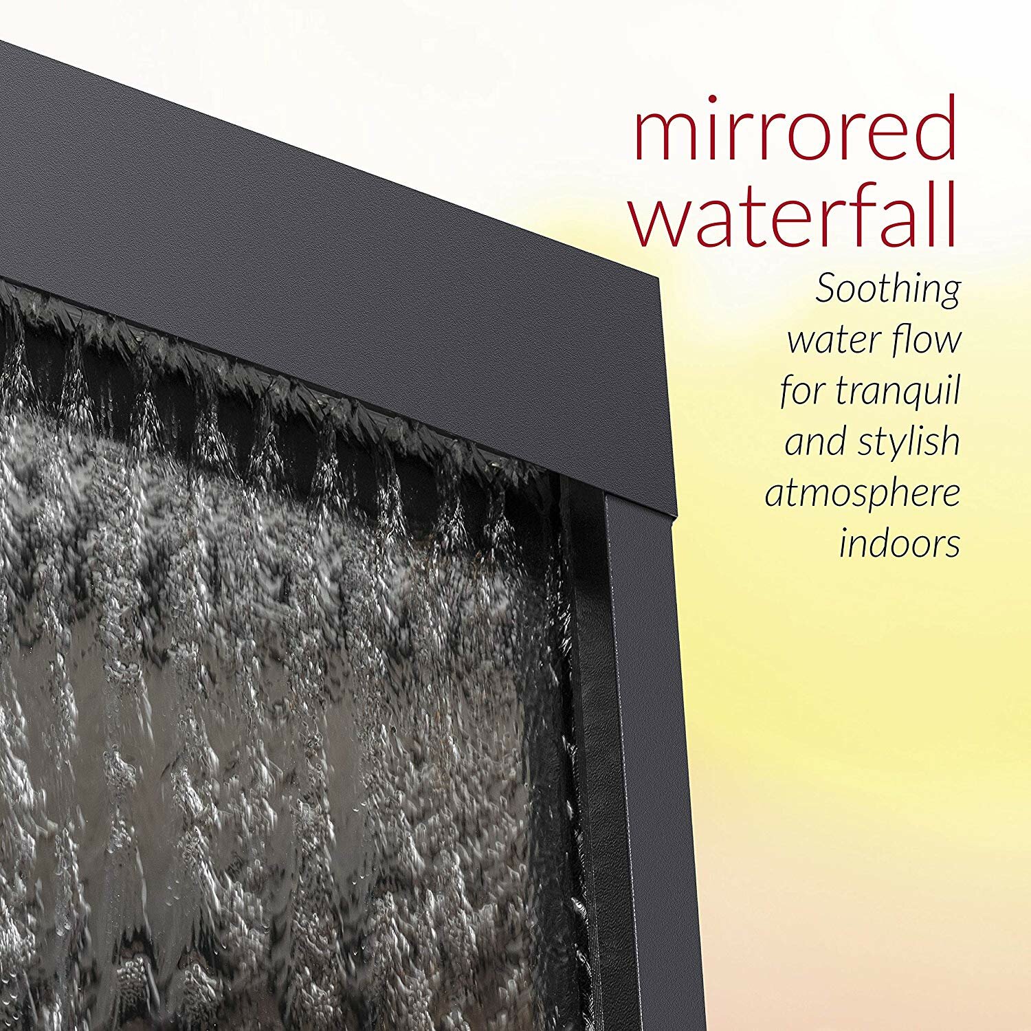 Statesboro Metal Mirror Fountain with Light