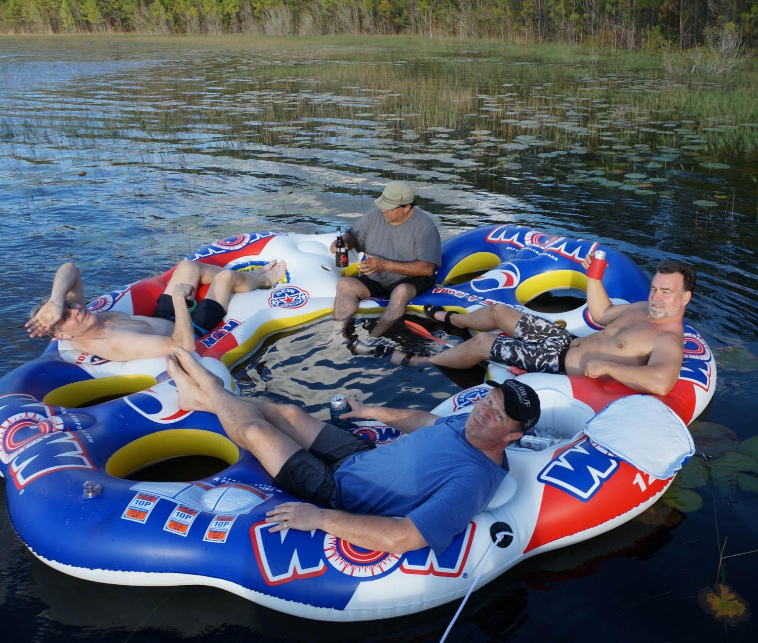 Tube A Rama Floating Island 10 Person Inflatable Floating Island