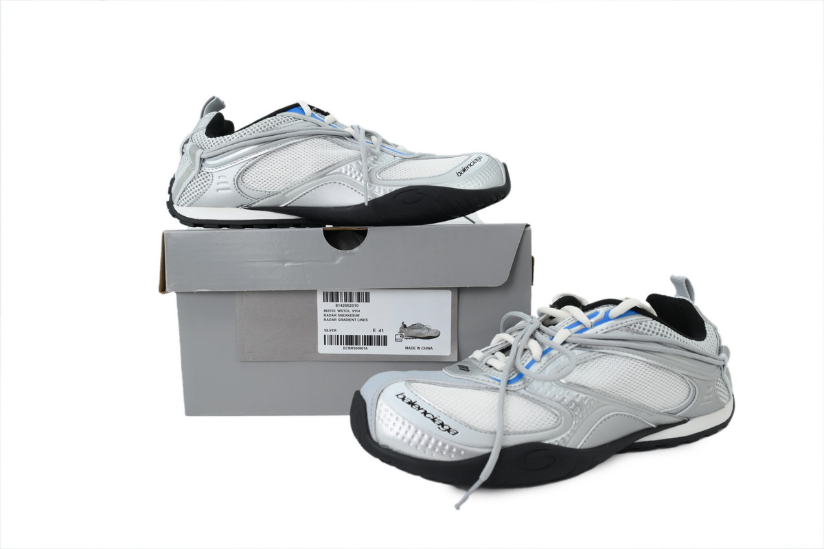 Balenciaga Radar White Grey Silver 865703 WSTGL 9114