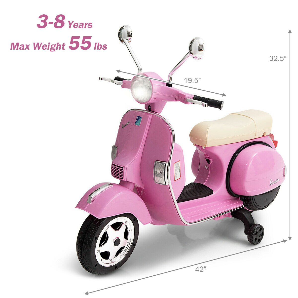 Kids Ride on Vespa Scooter Motorcycle