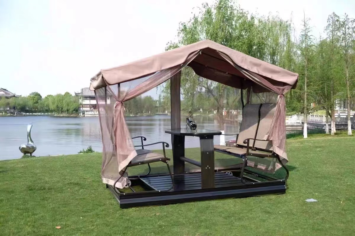 Outdoor Iron Hanging Chair Balcony Leisure Swing Chair