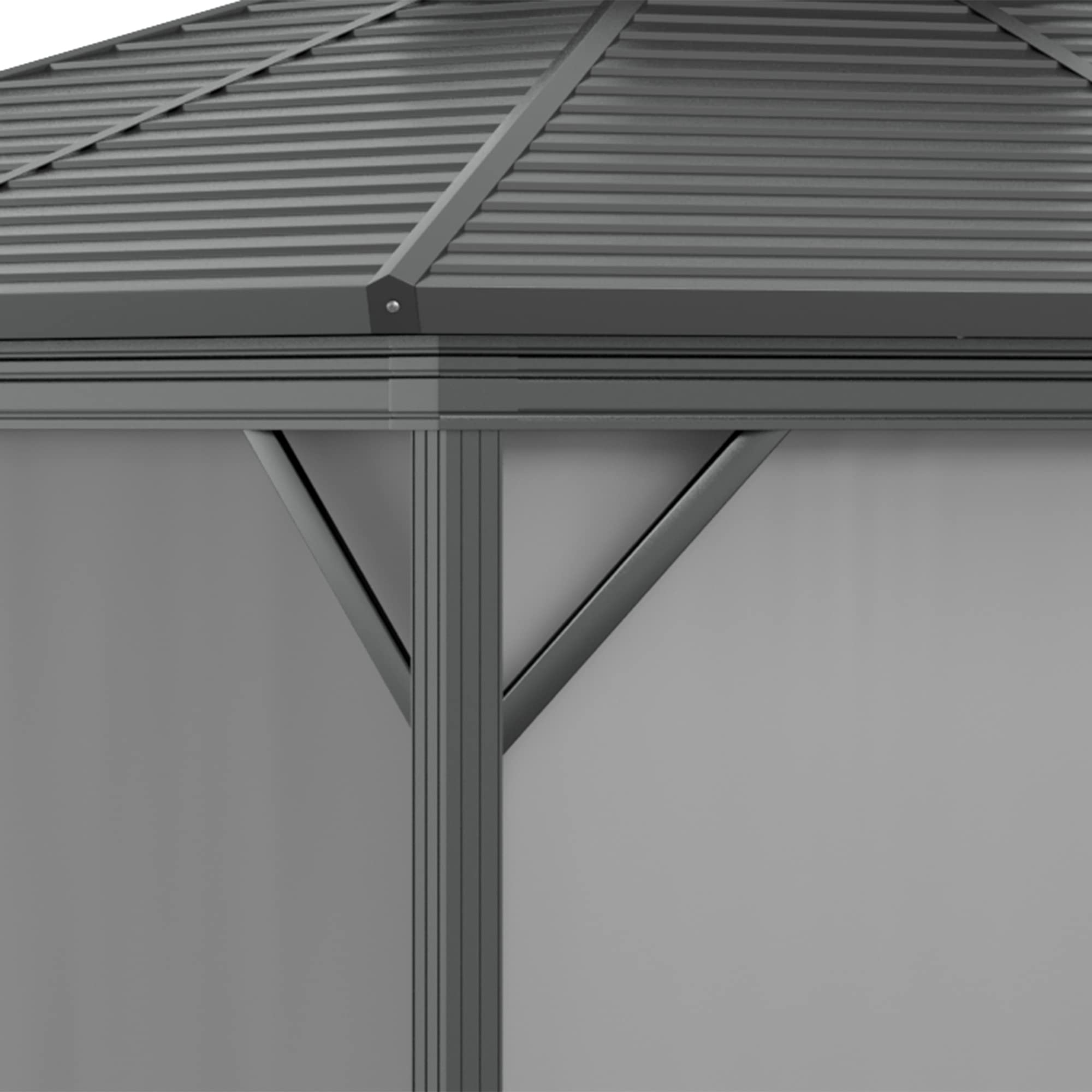 10x10 Hardtop Gazebo with Aluminum Frame