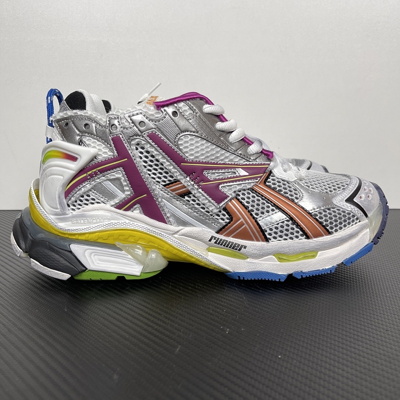 Balenciaga Runner 7 Pink Yellow Sneakers