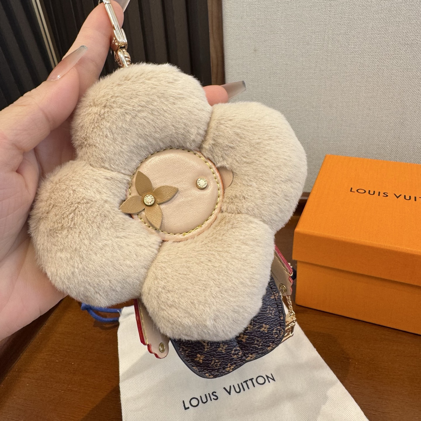 LV Vivienne Doudou Bag Charm And Key Holder