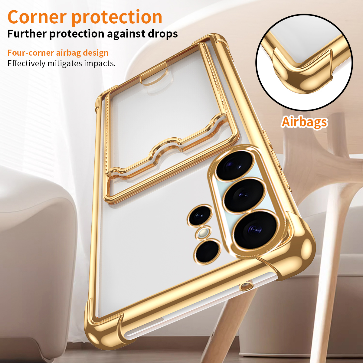 Galaxy Note 20 Ultra Protective Case Clear - back view
