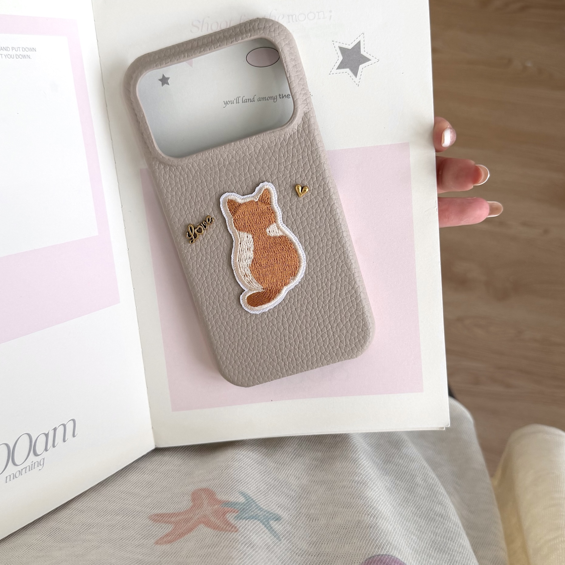 Galaxy A56 Protective Case Leather - back view