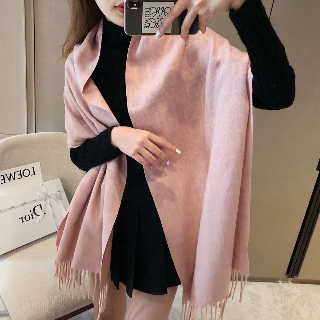 Dior Cashmere Scarf Pink product images