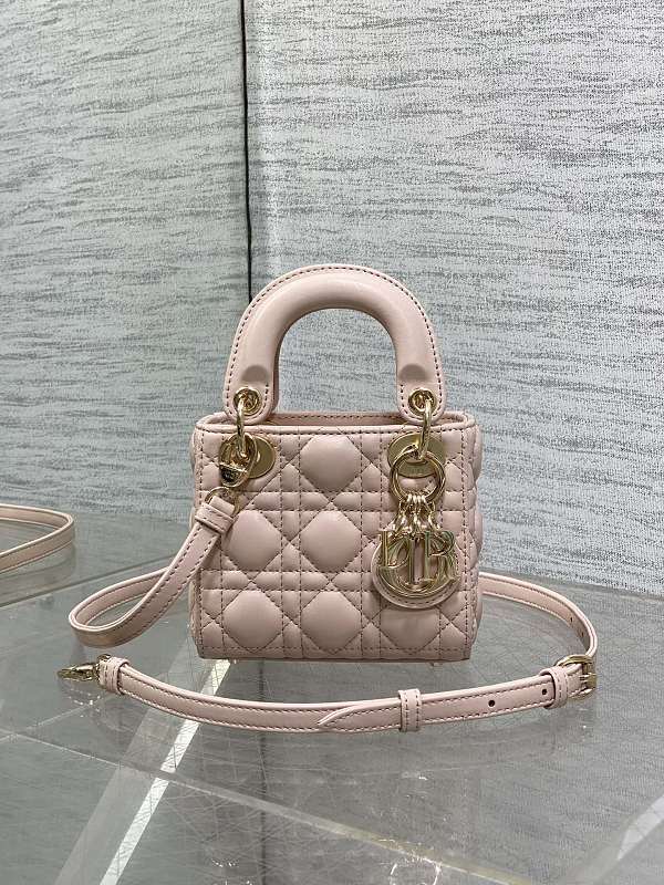 Dior Lady Mini Soft Pink Bag